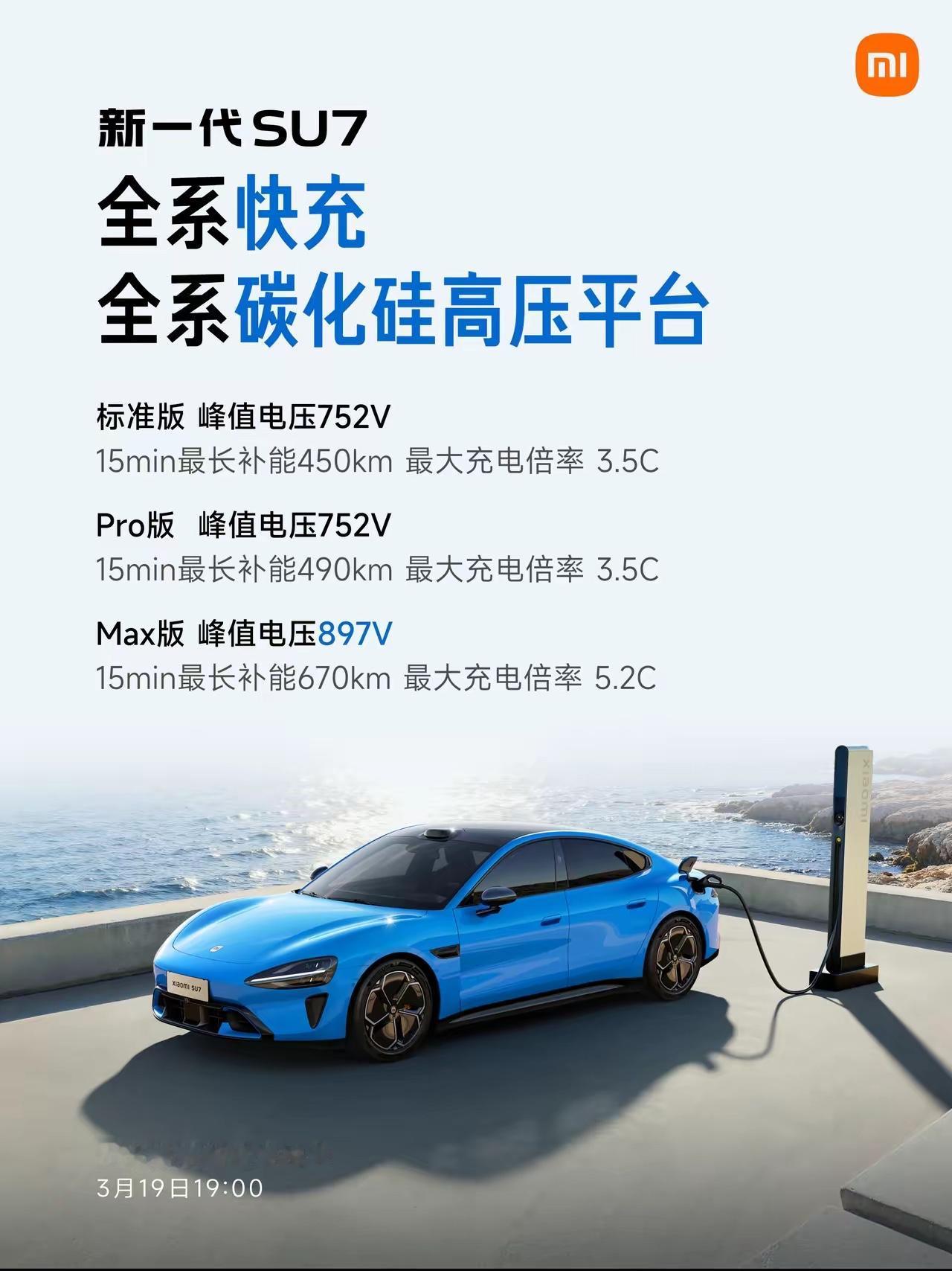 新一代SU7，产品力非常强悍，全系标配：从V6sPlus超级电机到碳化硅高