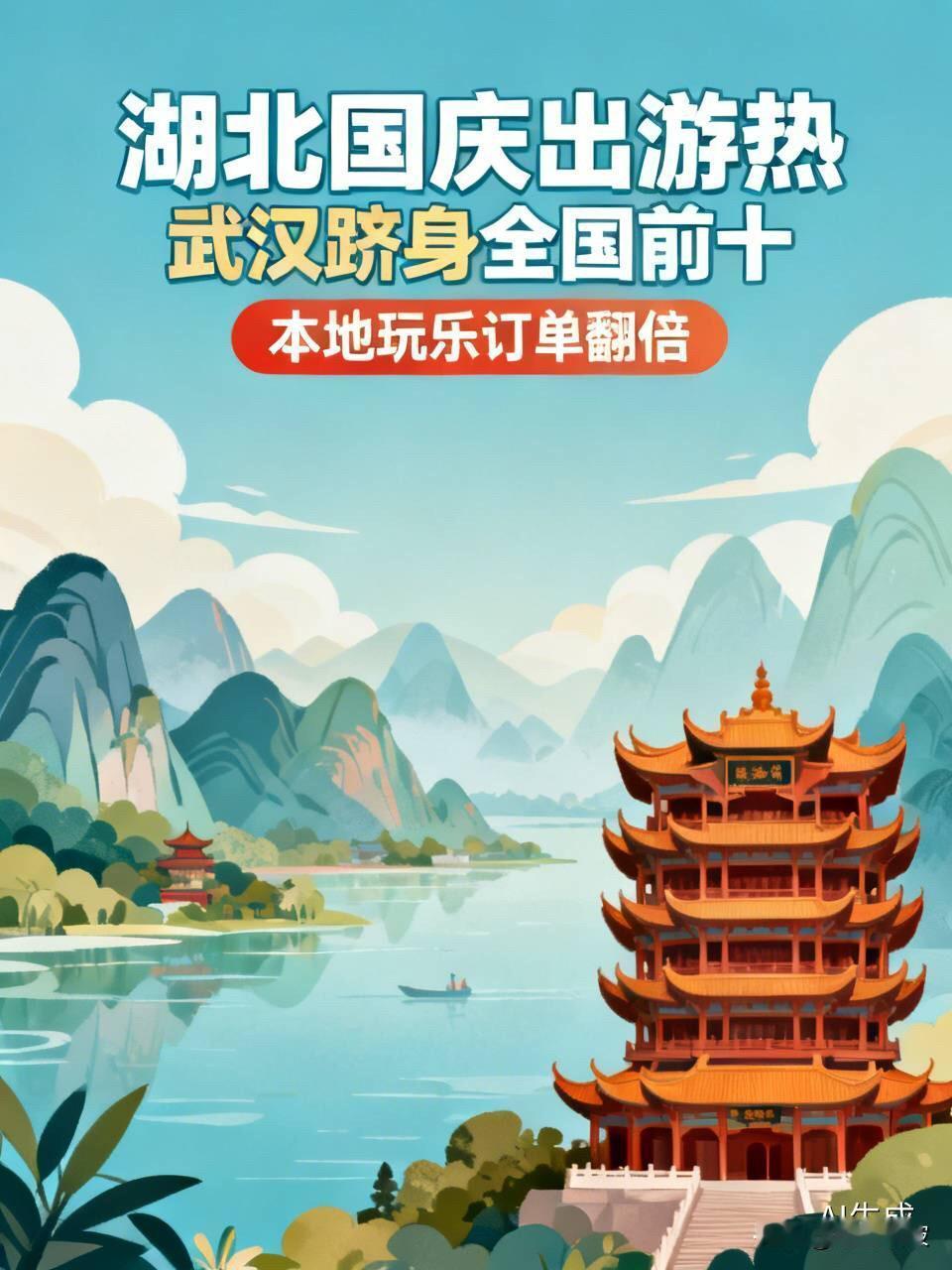 湖北这次真“火”了！武汉杀进全国前十，本地玩乐订单直接翻倍国庆假期刚收官