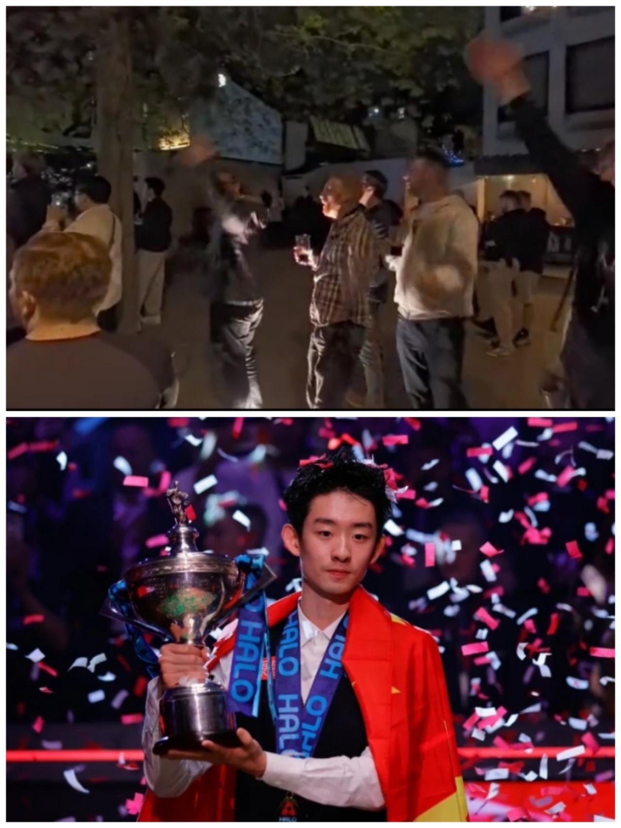 燃炸英伦！吴宜泽世锦赛一战封神，英国球迷齐喊专属口号，把中国小将宠成自家宝