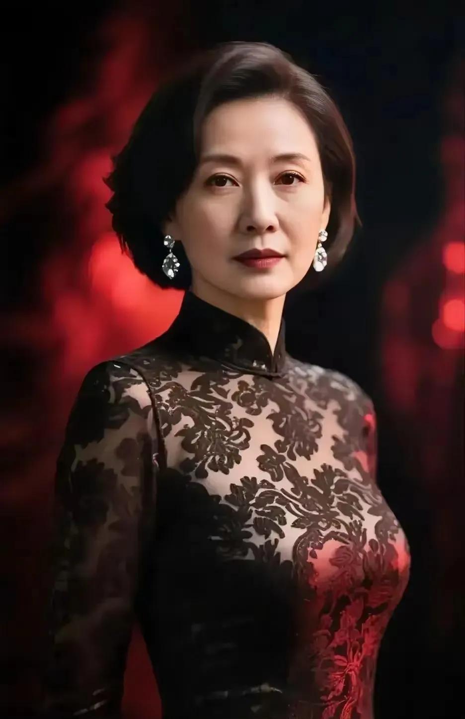 蕾丝美人旗袍蕾丝绽韵长，眼角眸光岁月藏。玉体轻吟往昔事，未来期许梦盈香。