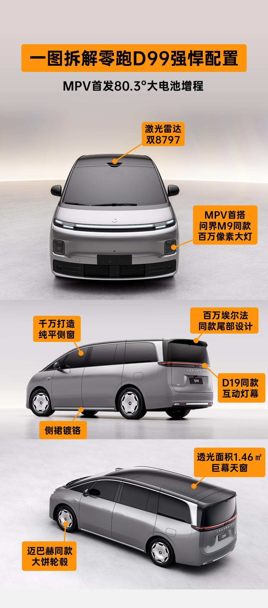 豪华MPV迎来新面孔：零跑D99到底有多惊艳？ 在刚结束的零跑十周年大会上，