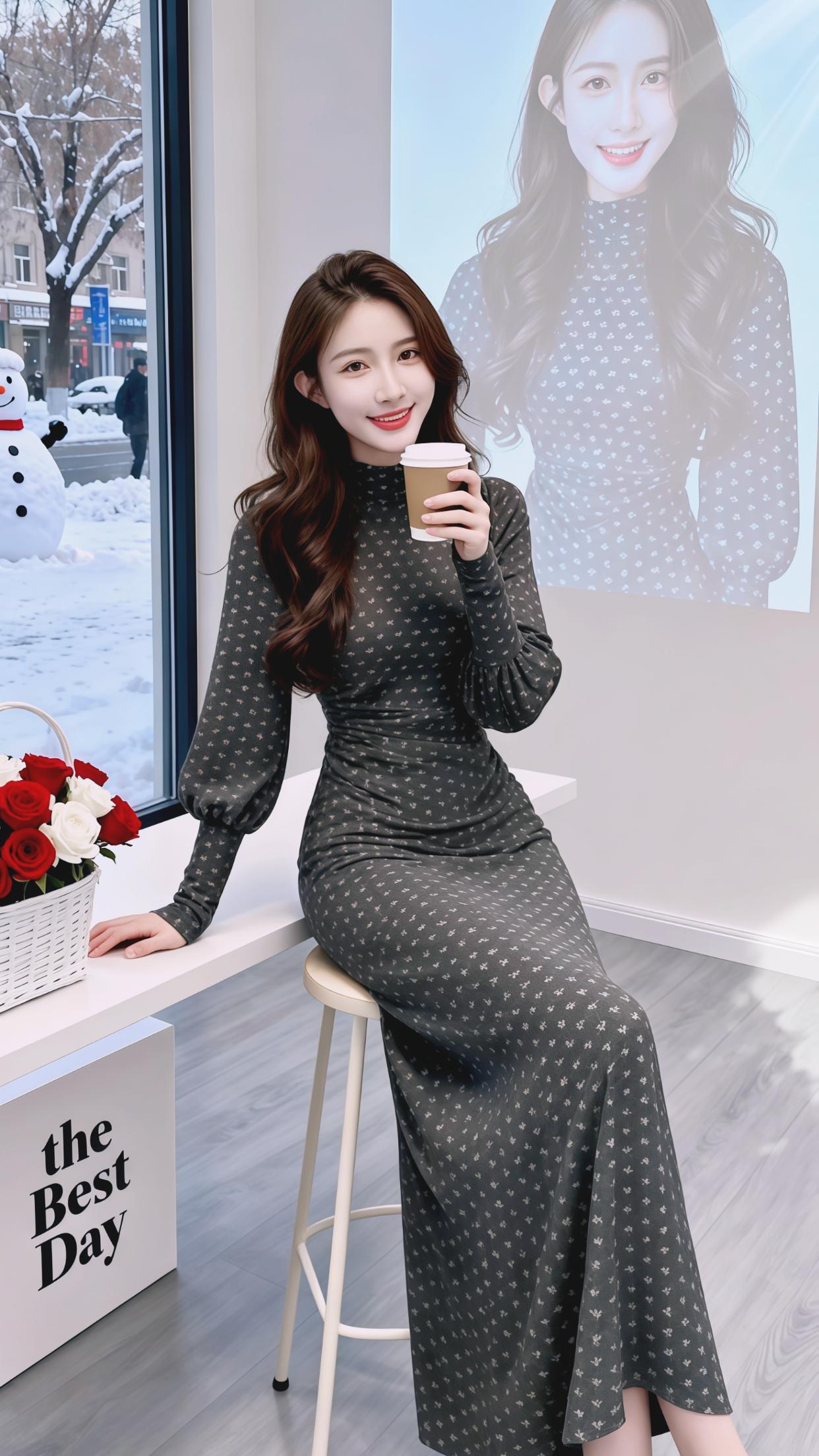 连衣裙时尚穿搭复古气质穿搭