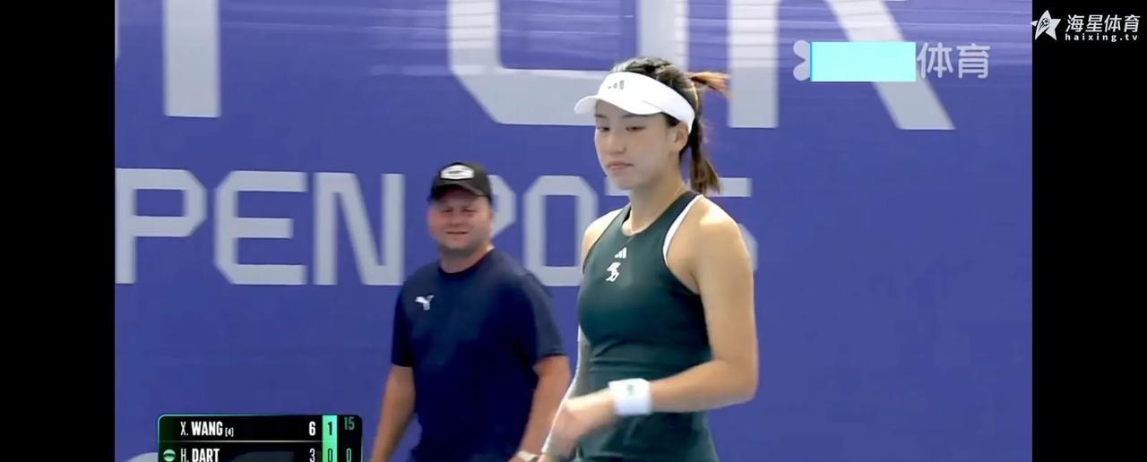 Wta250布拉格站第一轮。中国金花王欣瑜对阵达特。王右以6:36:3击败对手