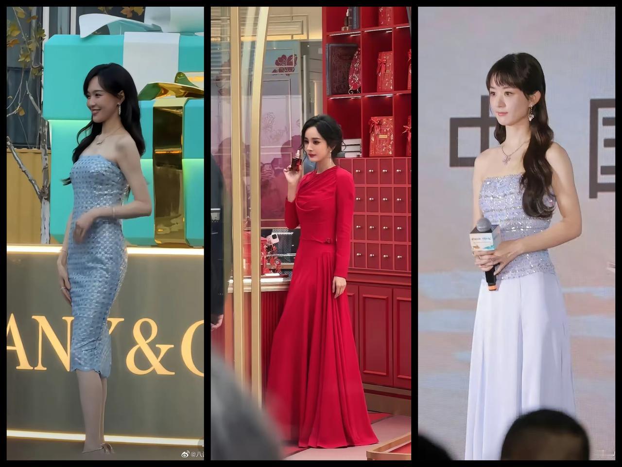 该说不说，虽然喜欢赵丽颖，但这波我还是站唐嫣。近日，三位85花因同一天参加线