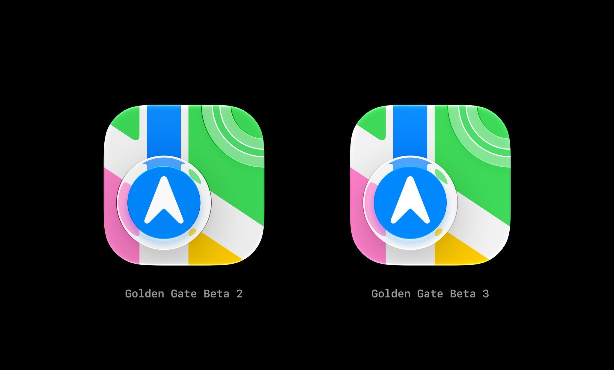 在iOS27beta3和macOS27beta3中，应用图标看起