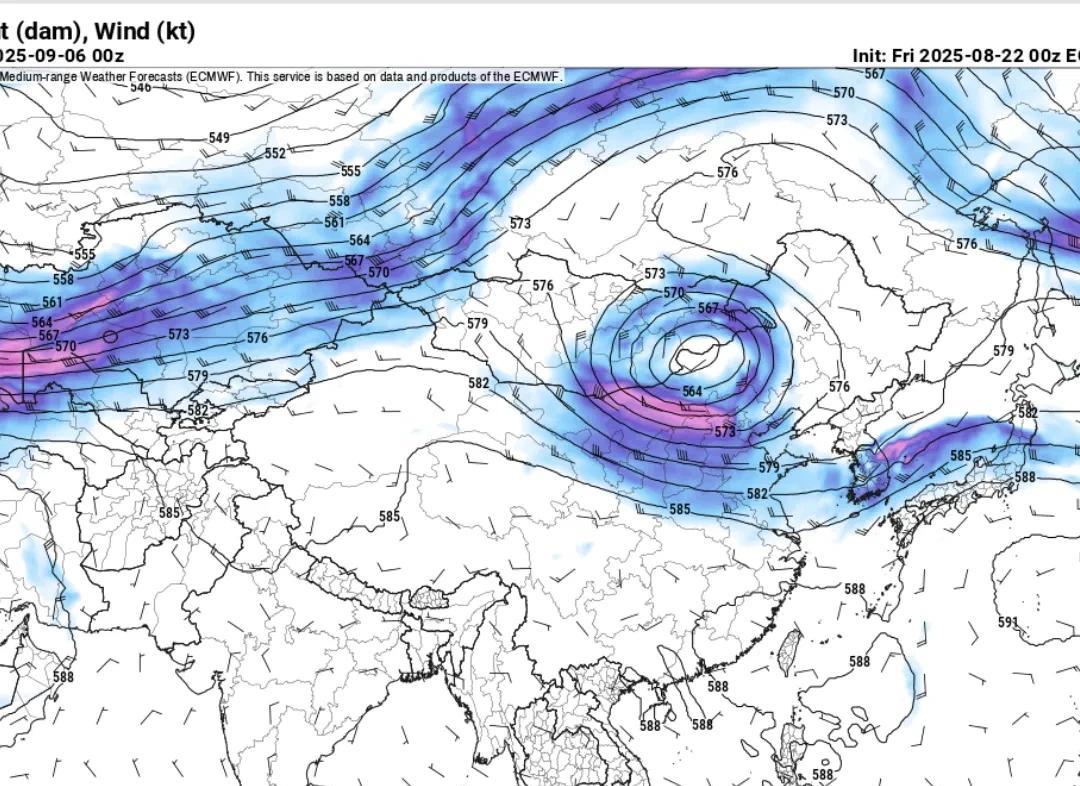 据今天最新的15天数值预报，9月6日副热带高压主要就是控制福建和广东东部。南