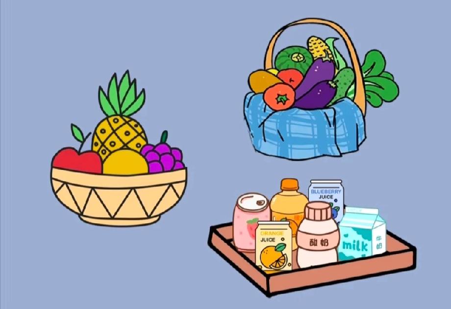  水果篮+蔬菜篮+饮品托盘，这道“看图猜成语”火了，评论区全是脑洞大开的答案