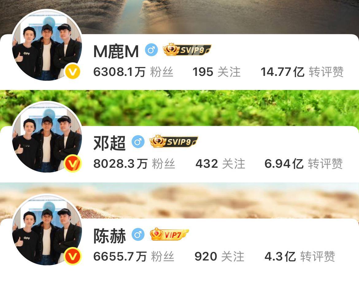 邓超鹿晗看他们三人的头像，怎么可能不动容，敬最伟大的友谊​​​