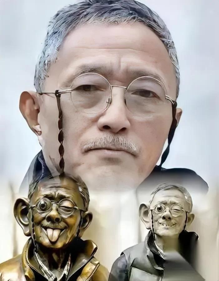 田世信被“反杀”了？一张画传疯。脸拉到锁骨，眼窝黑成井，网友拿他刻刀反手