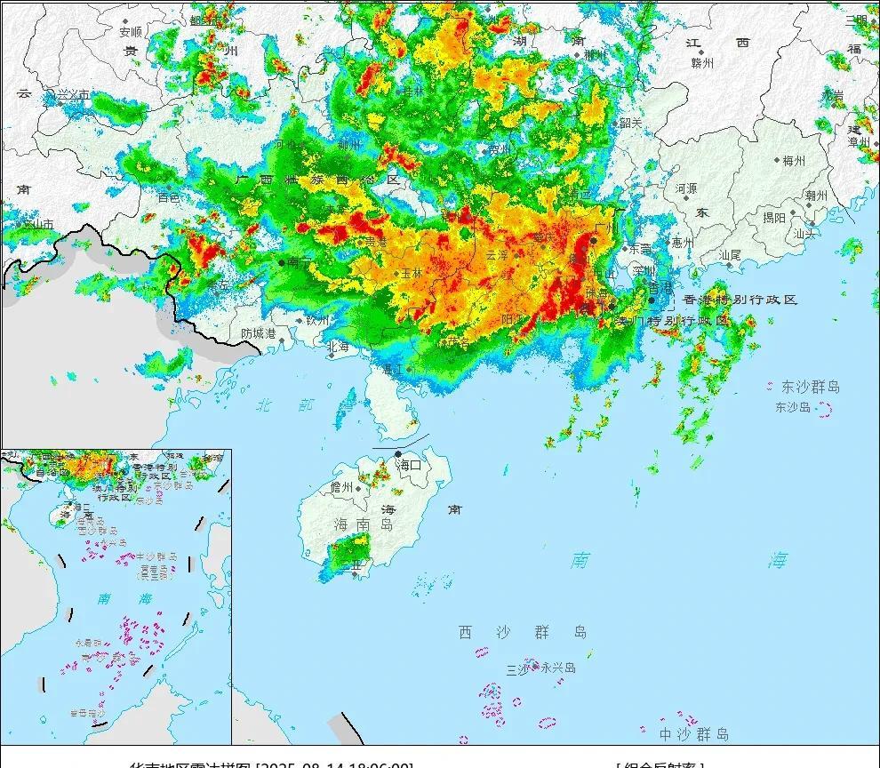 广东佛山江门出现超极端短时暴雨！局地2小时200毫米，强降雨还将持续台风“杨柳