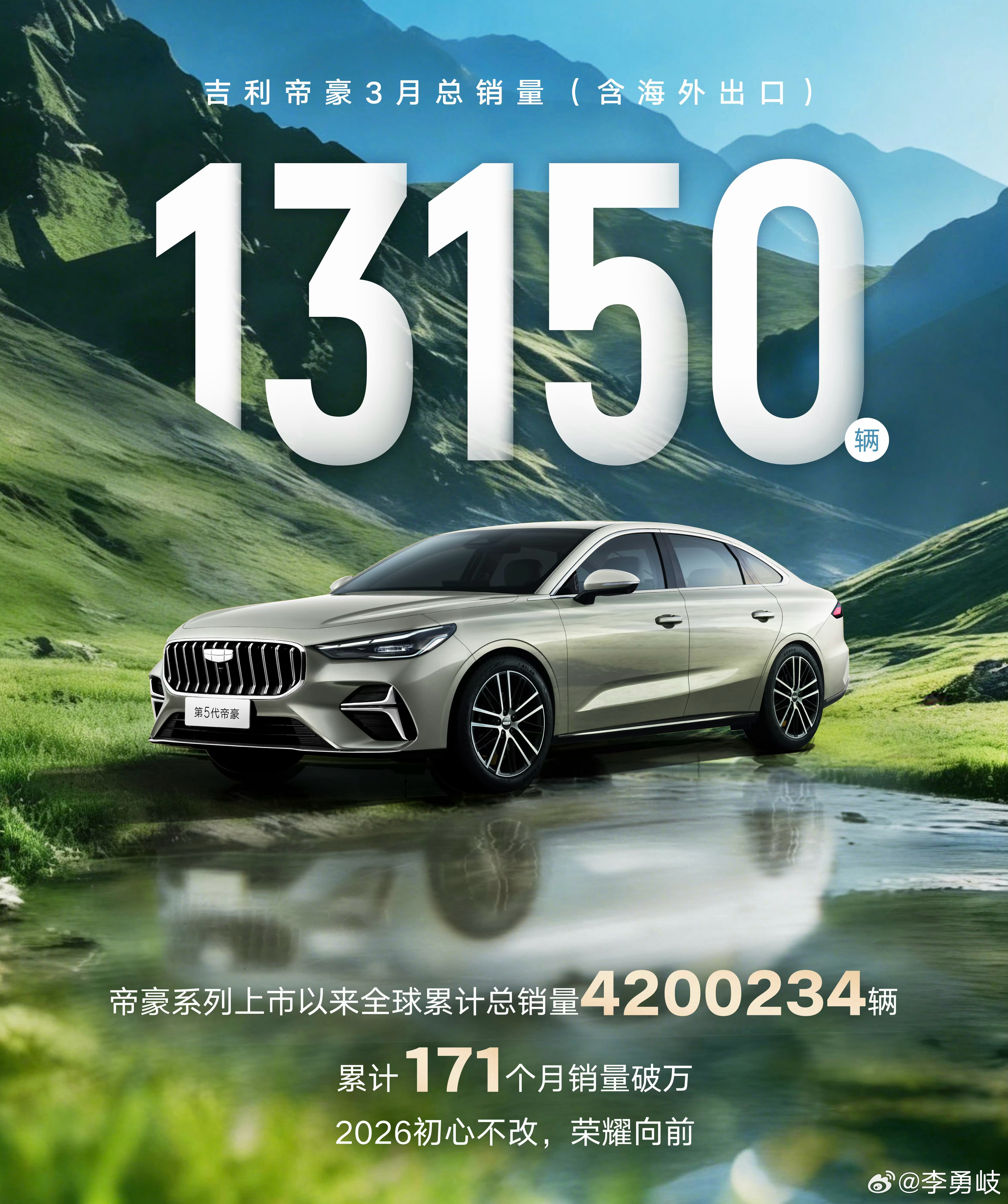 吉利帝豪正式开启420万豪友感恩季活动，第5代帝豪限时红包价6.59万元起！第5