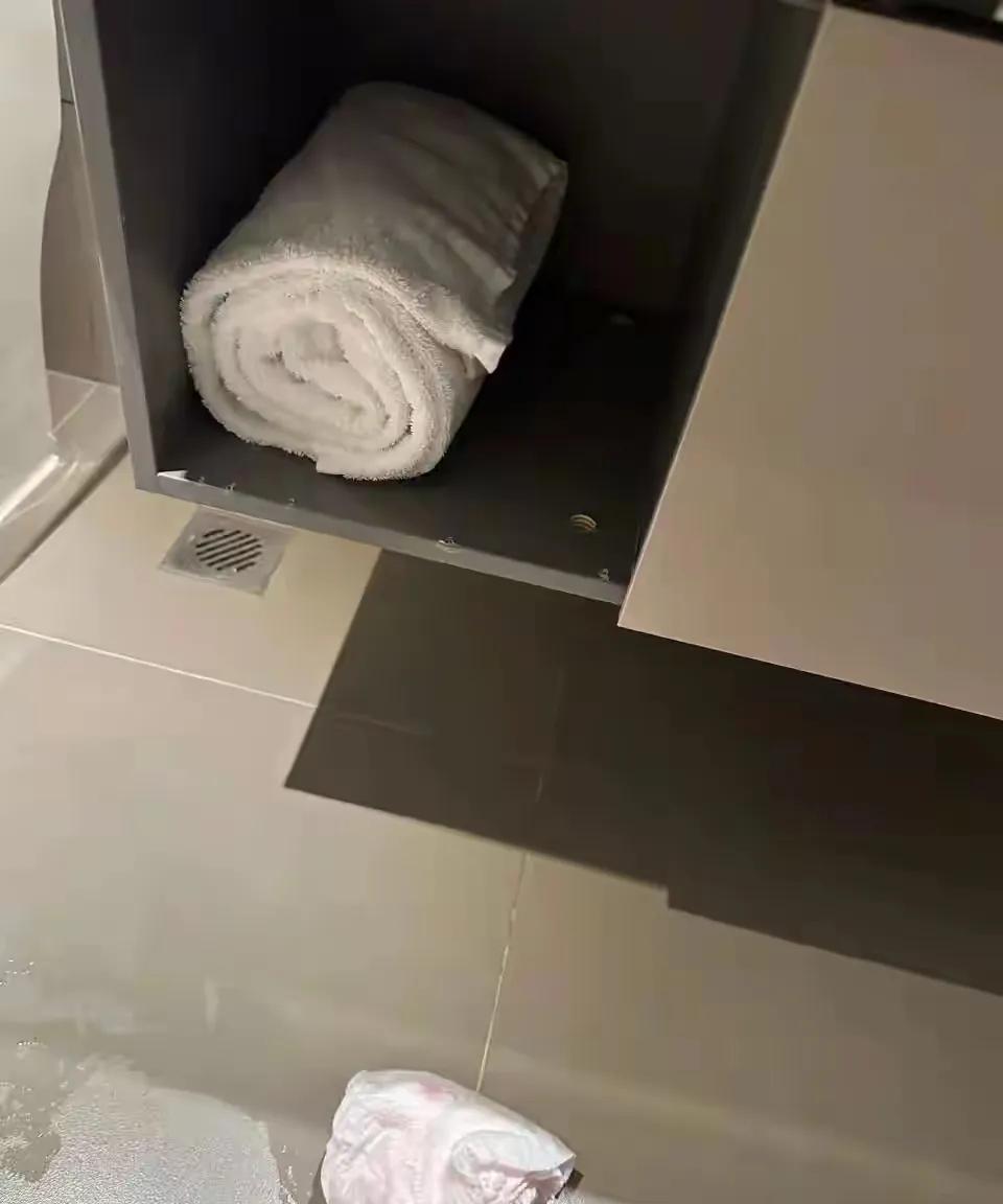 河北男子带女友入住酒店，竟在洗手台下的暗格，发现一条用过的成人安睡裤，上面带血还