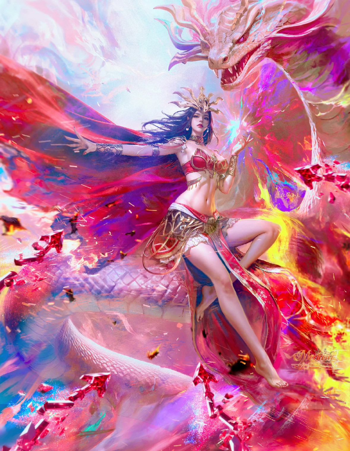 斗破苍穹——美杜莎女王[比心]太美了，美到窒息的那种好么！！斗破苍穹暑期片单交换