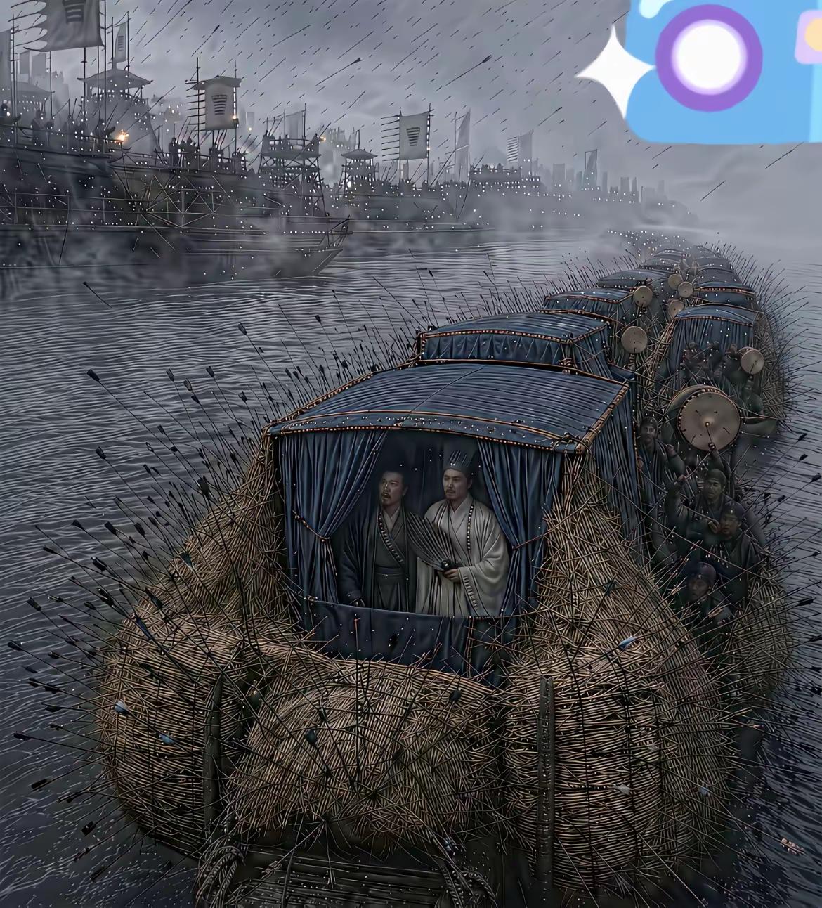为什么门口没箭射中。