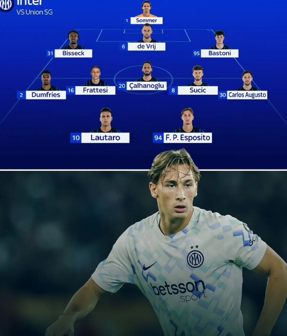 【欧冠首发有变】国际米兰明天凌晨的欧冠首发阵容有点难以预测，不同媒体给出的首发版