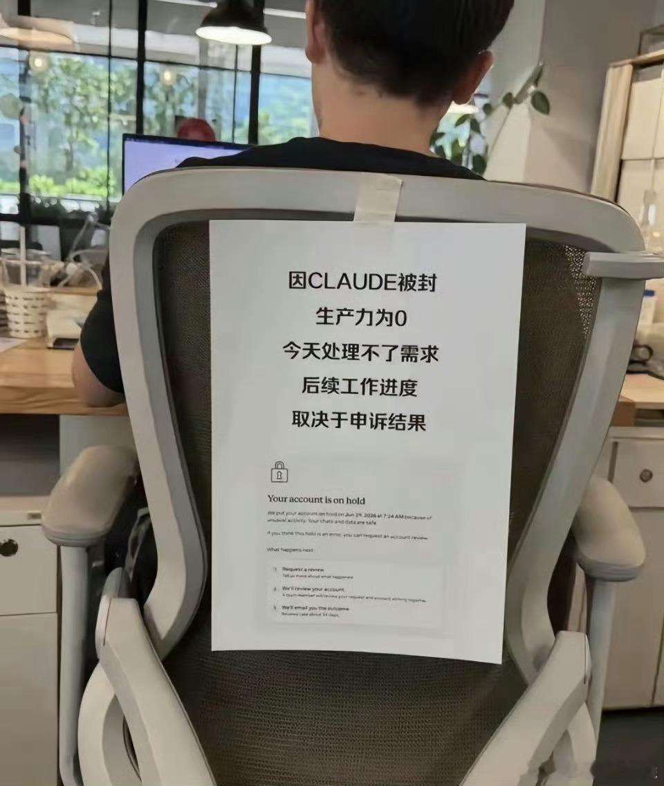 Claude被封天才程序员陨落太懂你的痛了！Claude被封对打工人来说简直是