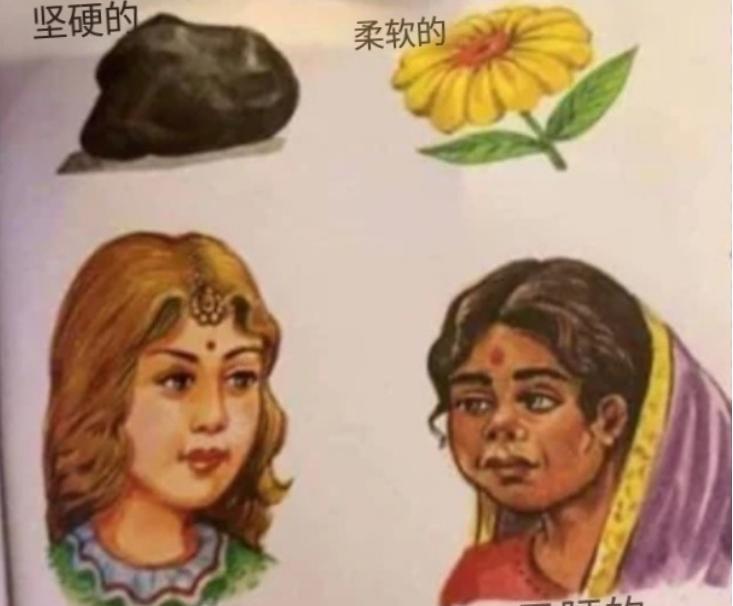 没想到印度的毒教材更毒，简直无语！从小灌输下一代不健康的思想，让他们养成高种姓