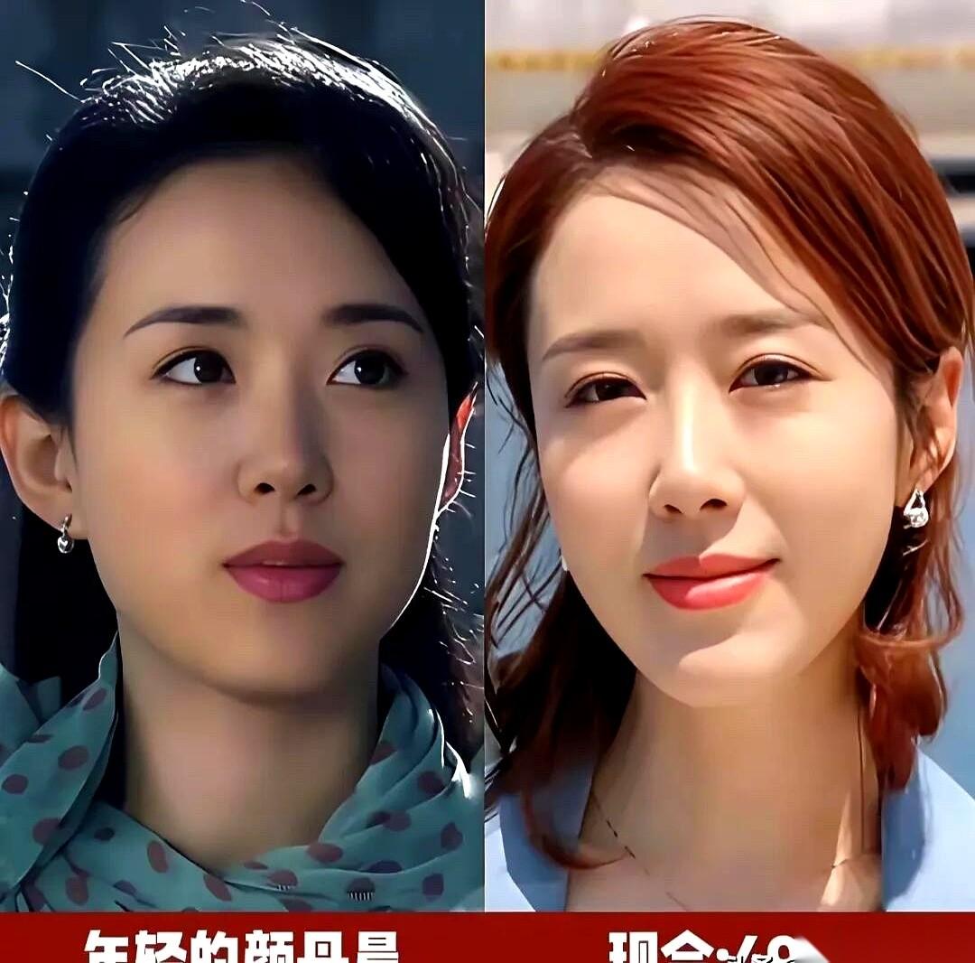 有人把梅婷、郝蕾、刘涛、颜丹晨四个人的照片放一起了。指尖一划，先是梅婷。那张脸