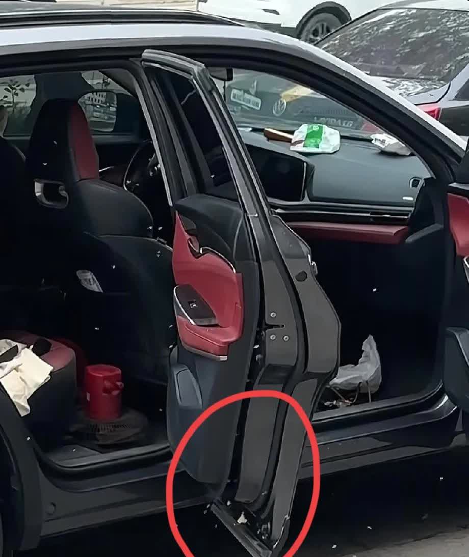 男子开车，边开边被蜜蜂蛰，然后找个修车师傅看看怎么回事，男子说音响低音足，一直
