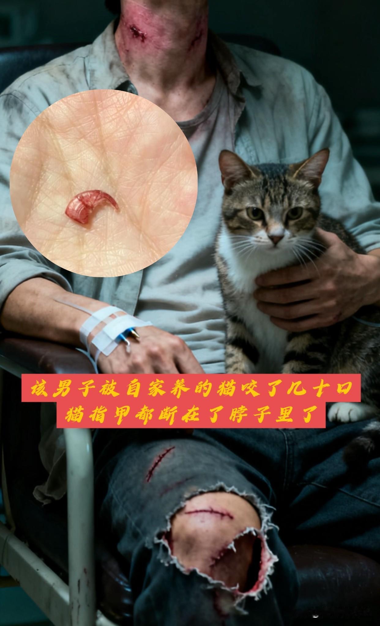 都说男不养猫女不养狗，有的人偏要养。这不近日武汉的张先生就被自家养了2年的猫
