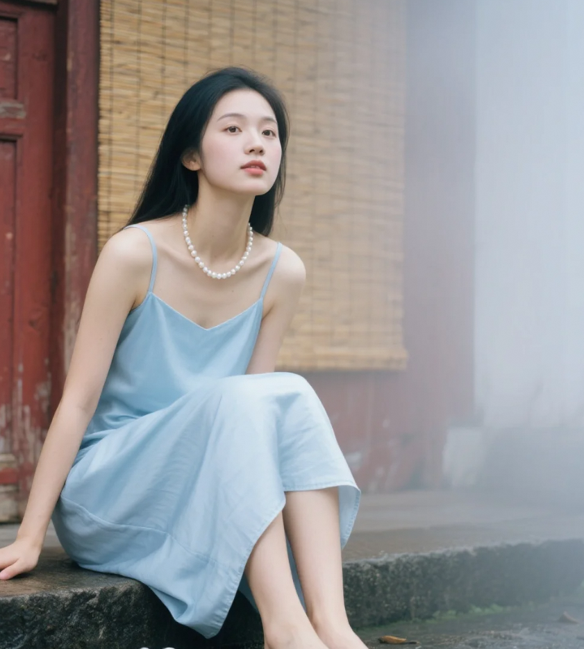 她发呆的模样，比晚风更让人心动