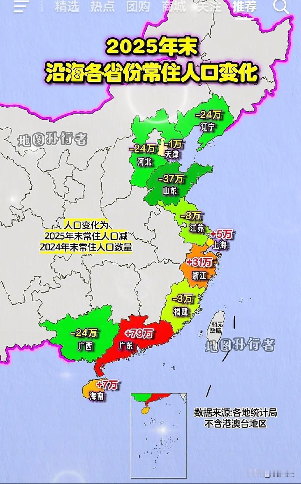 作为山东人看了都惊呆了，没想到山东流出人口这么多。😯惊呆之余又感觉到这