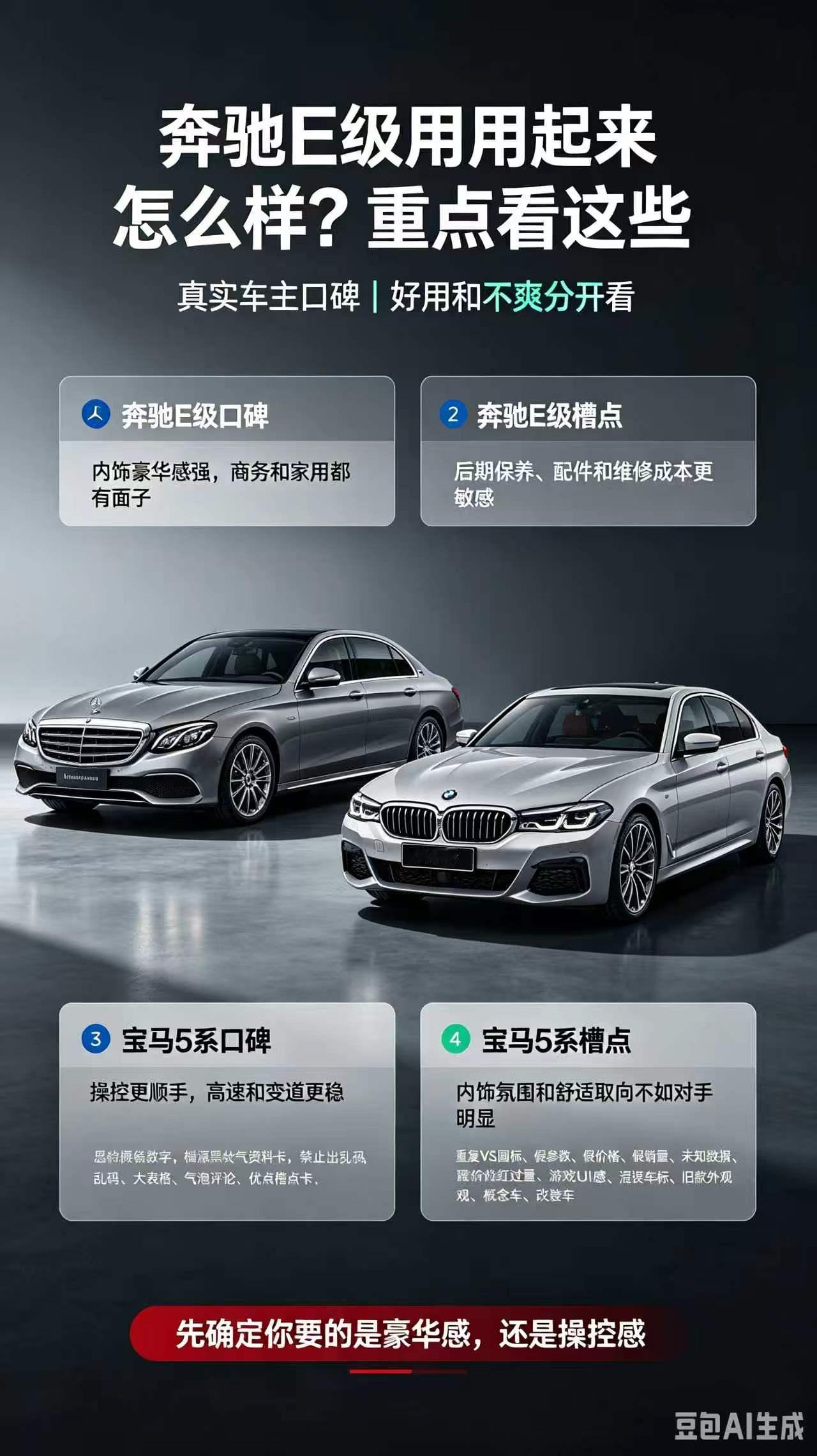 选奔驰E级还是宝马5系，看完不纠结