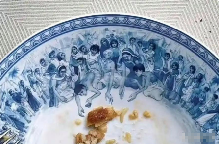 盘子设计成这样你还忍心浪费粮食吗？