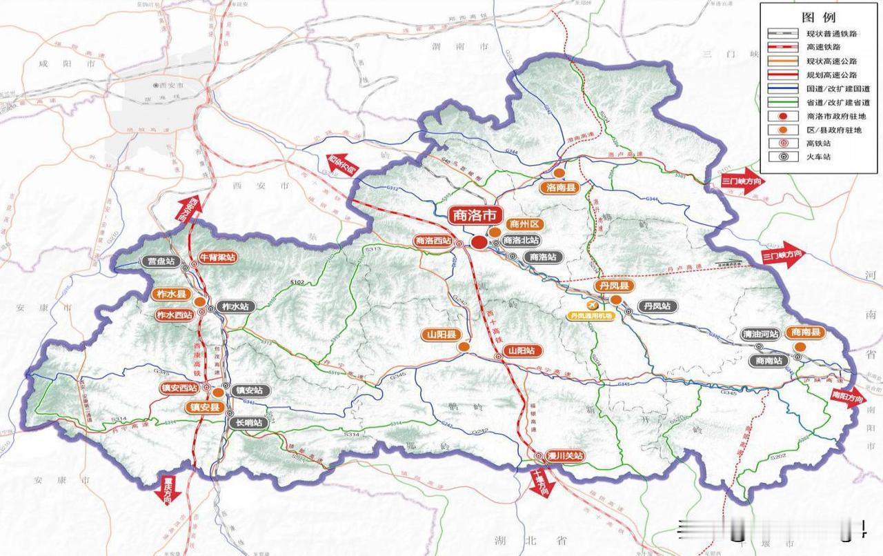 商洛市十五五铁路规划，两条高铁2026年建成通车，一条高铁争取纳规2026年