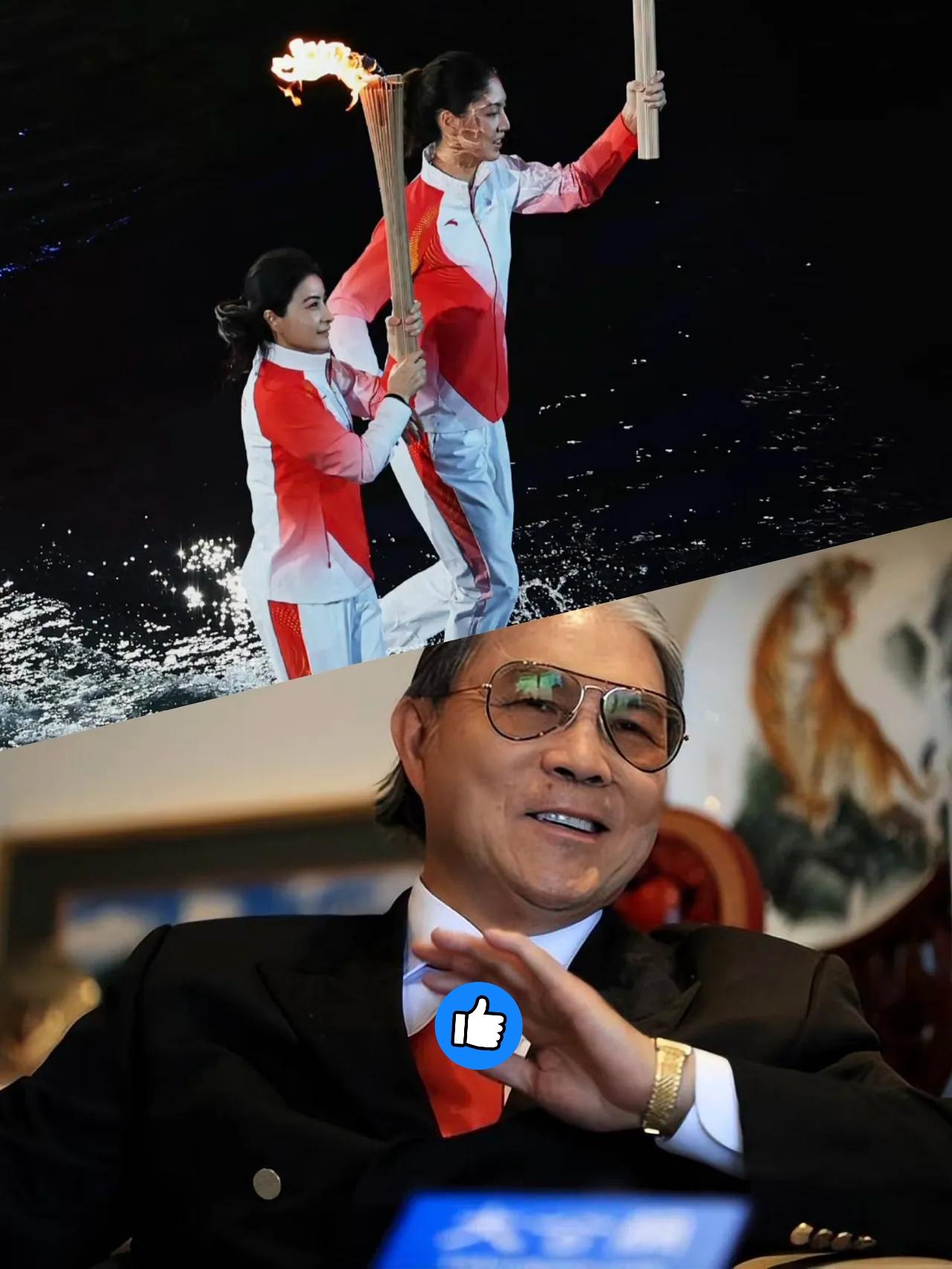 郭晶晶惊喜霍家一把！昨晚全运会开幕式上，郭晶晶担任火炬手，为全运会点燃了火炬！