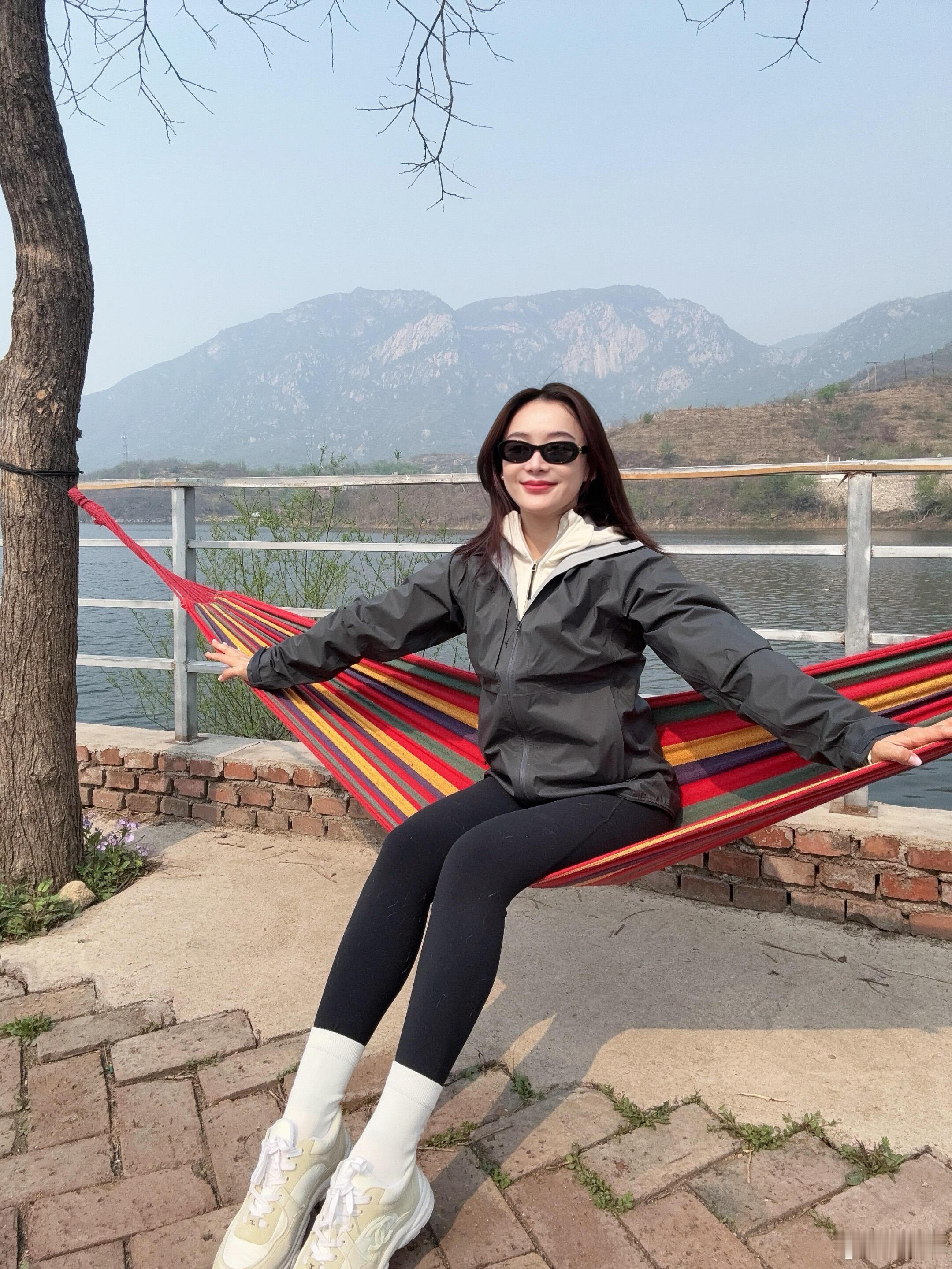 袁姗姗🍃春游瑜伽裤穿搭