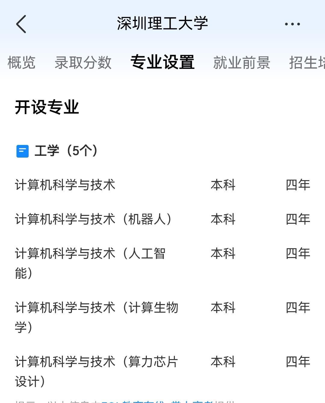 张雪峰仅有的一次对大学教育的直接出手干预，就是建议深圳理工大学本科阶段只设置一个