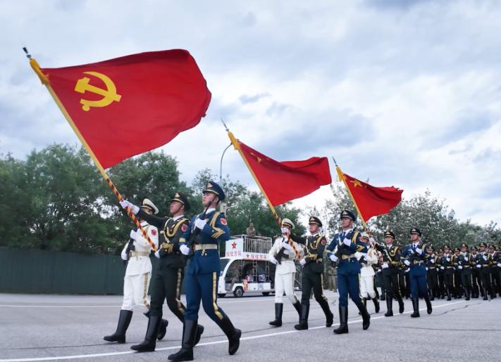 统一信号直接拉满！建党105周年大会上，大陆对台放出三句重话，每一句都掷地有声。
