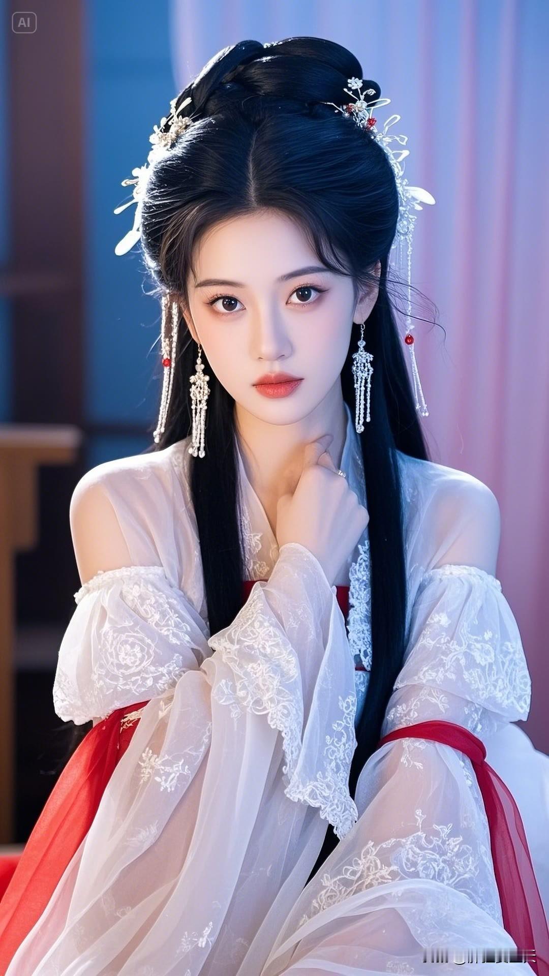 光影里的刺绣细节美到窒息，仿佛从书卷中走出的温柔女主～