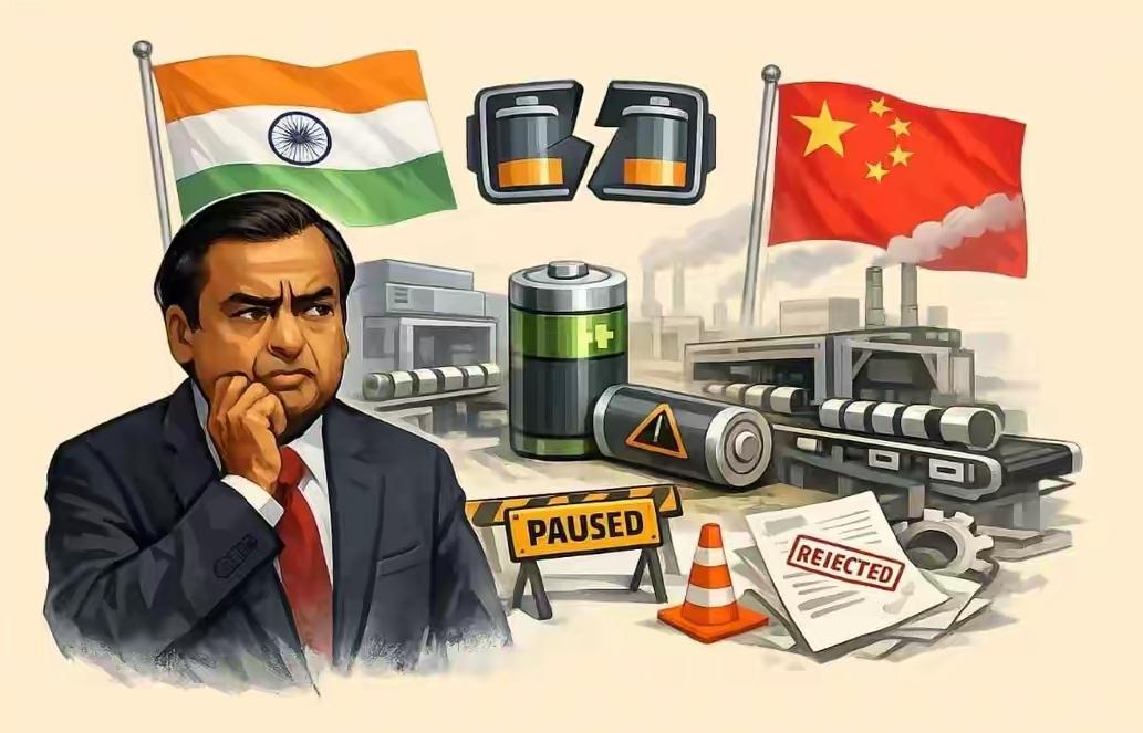 印度想空手套白狼，拿钱换取中国锂电技术，中国政府及时出手叫停印度信实工业想以