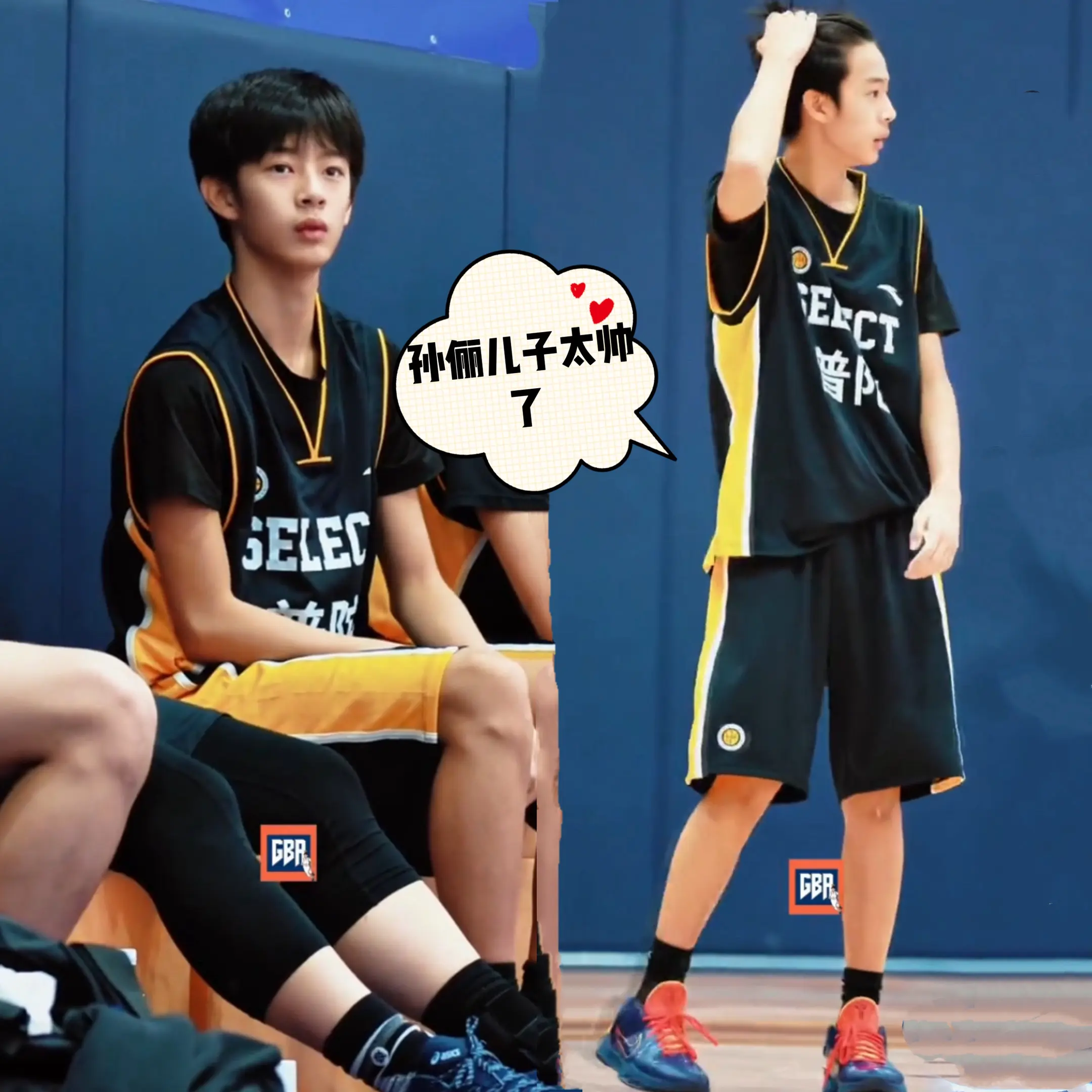 邓超孙俪儿子颜值好高，侧颜也很优越。邓超孙俪的儿子遗传了他们夫妻俩的优...