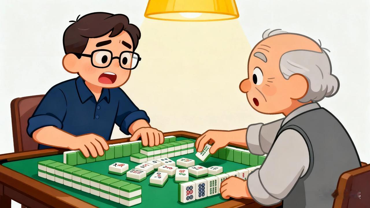 发现了没有,打麻将的人,别总盯着自己手牌不管牌桌。只顾着凑自己的牌,不管