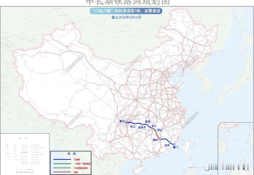 渝厦大通道预计2030年贯通，未来全线有望跑350时速作为国家八纵八横核心干