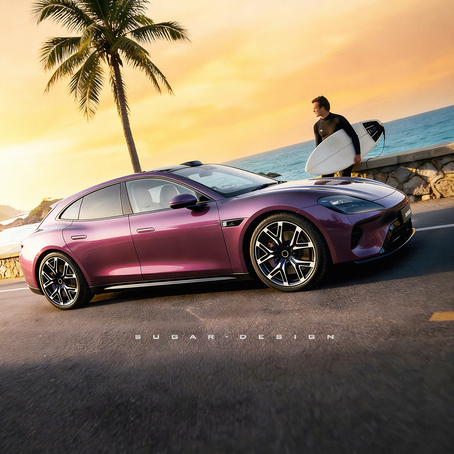 大家想看的启境猎装轿跑终于来啦！华为乾崑|启境猎装轿跑新车预览！毫无疑问，这