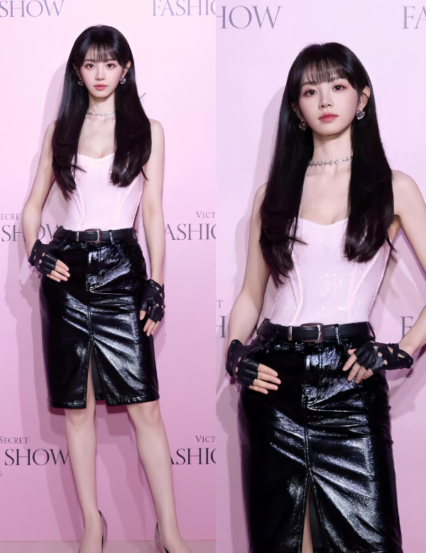 难怪维密找她当代言人，说句天选不过分吧。田曦薇这么美的脸，可甜可盐，这么百变的风