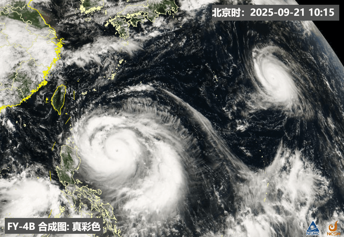 【双超强台风】今天14时，中央气象台给出的强度评价，桦加沙60米/秒，浣熊52米