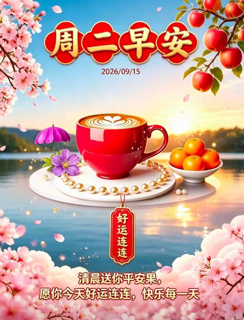 2026./9月15日，秋晨安然，万物循时生长，愿生活暖意盈盈?