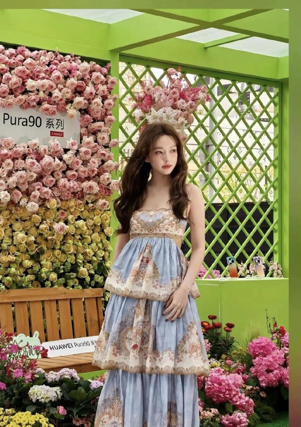 程潇的春日随拍，每一帧都像被Pura90镜头温柔定格[比心]程潇的美貌，是不挑光