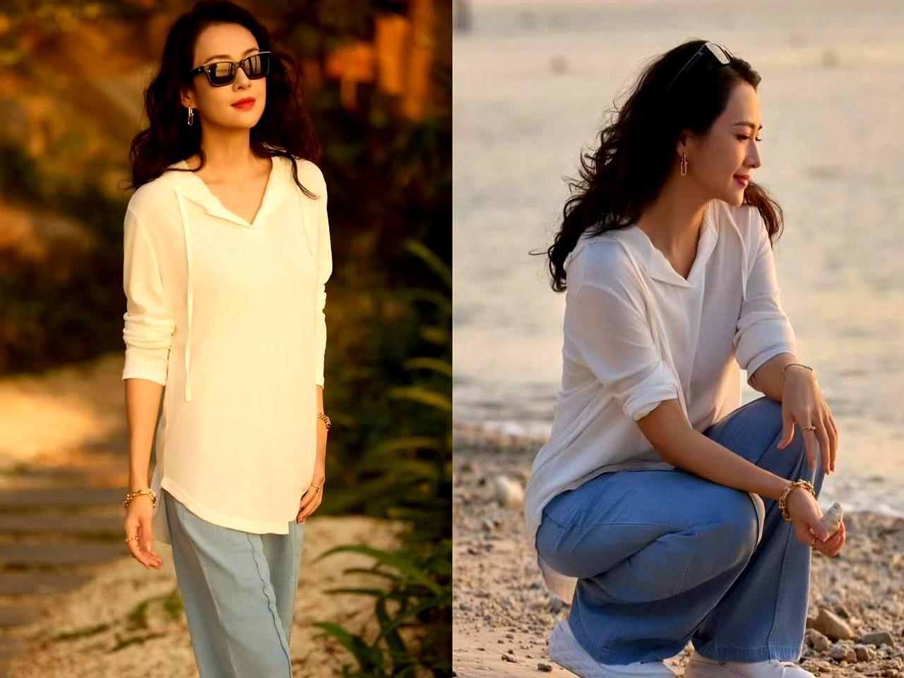 我朋友在三亚蜈支洲岛撞见章子怡，回来第一句话就是：那些说她脸垮的，眼睛可以捐了。