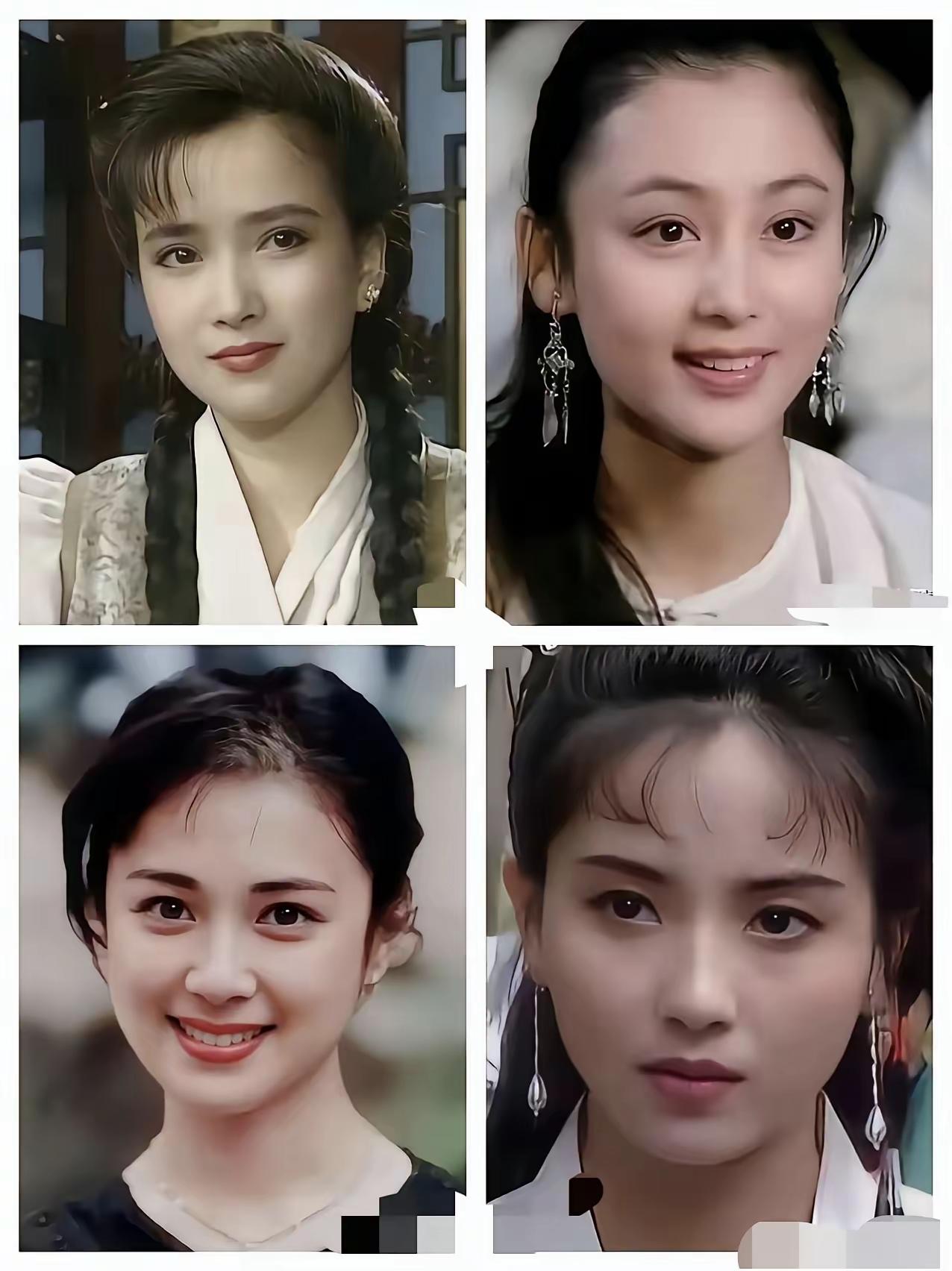 何晴和傅艺伟各有美态，都属颜值出众的佳人，尤其傅艺伟，一双眼睛灵动有神，