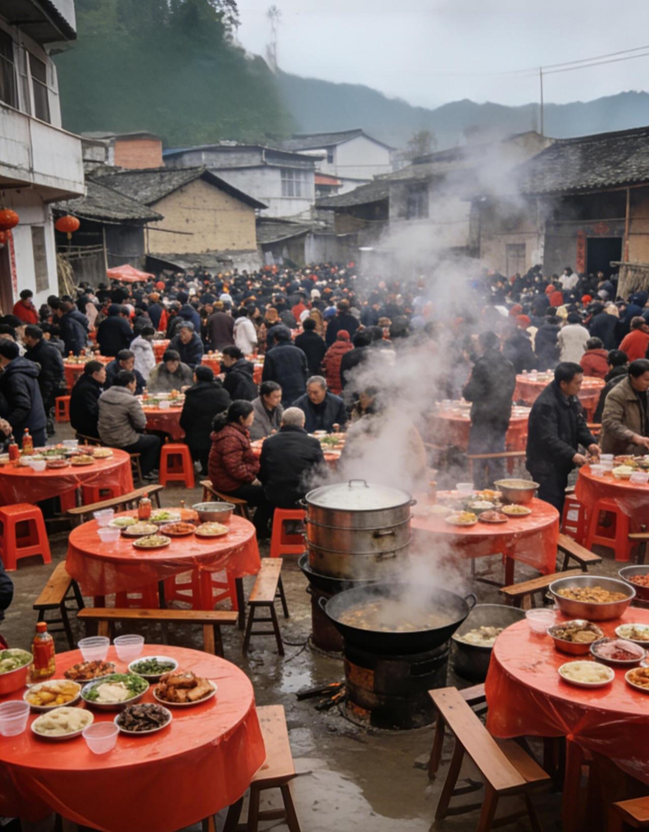 江西丰城那个“百桌杀猪宴”，刷到的时候确实觉得挺热闹，大锅炖肉，村里人围坐一起，