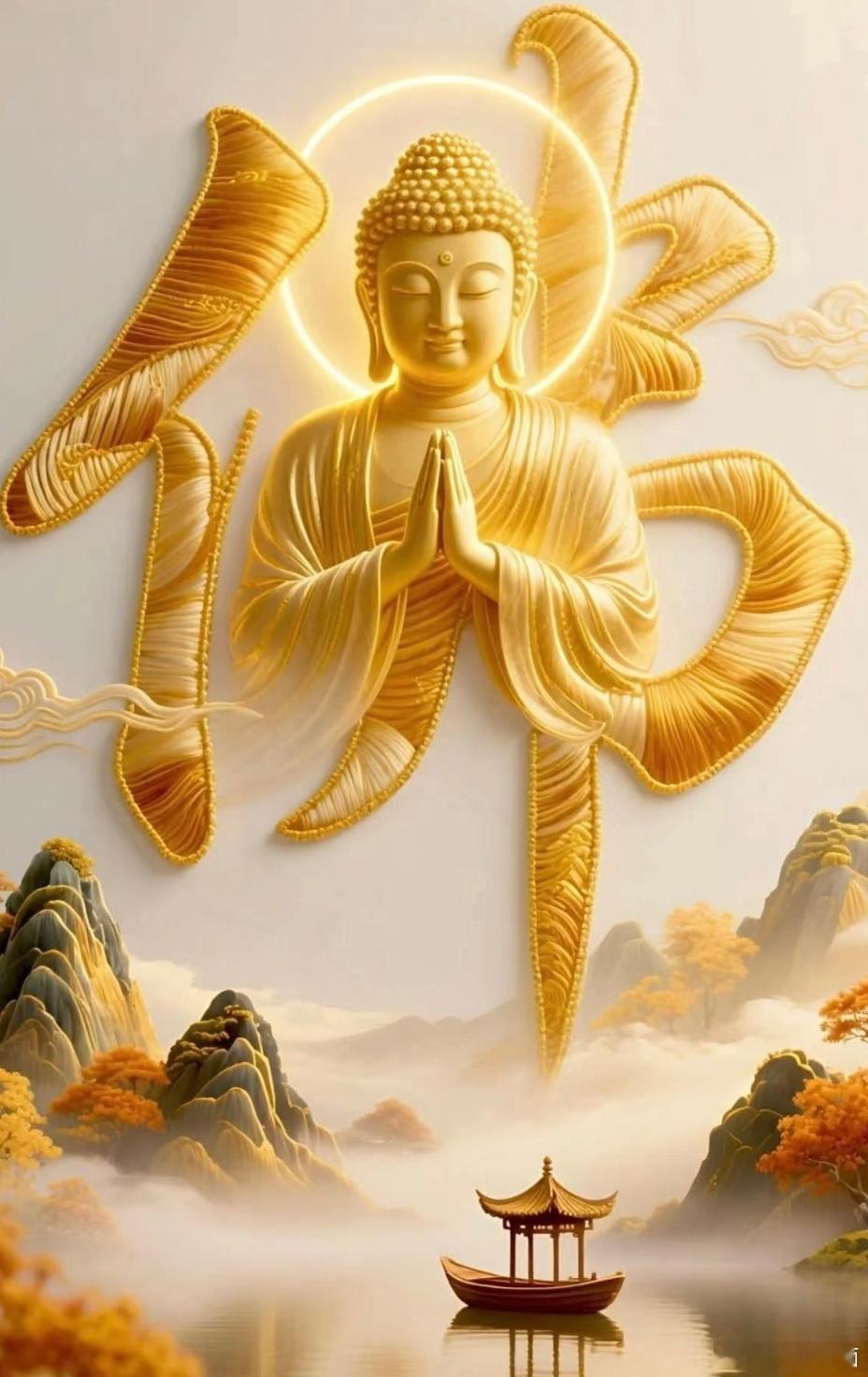 你相信吗，看到佛祖的时候，你身上的所有霉运都会被化解，都会被带走。接下来就会心想