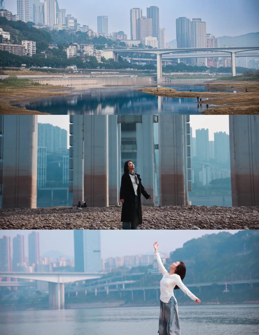 珊瑚公园小徒步|重庆最有电影感的江边📍珊瑚公园：1997年重庆直辖时建成，背