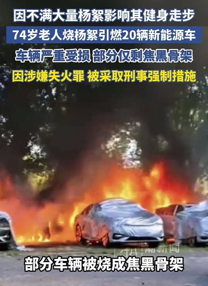涉事74岁老人已被采取强制措施，20辆未交付的新能源车辆，除了试驾停车外还没有真
