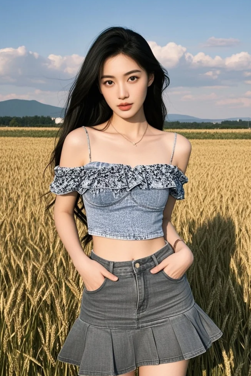 逆光中的剪影，勾勒出麦田里最动人的轮廓。